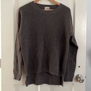 Aritzia Wilfred Free Light Brown Taupe Crewneck Sweater